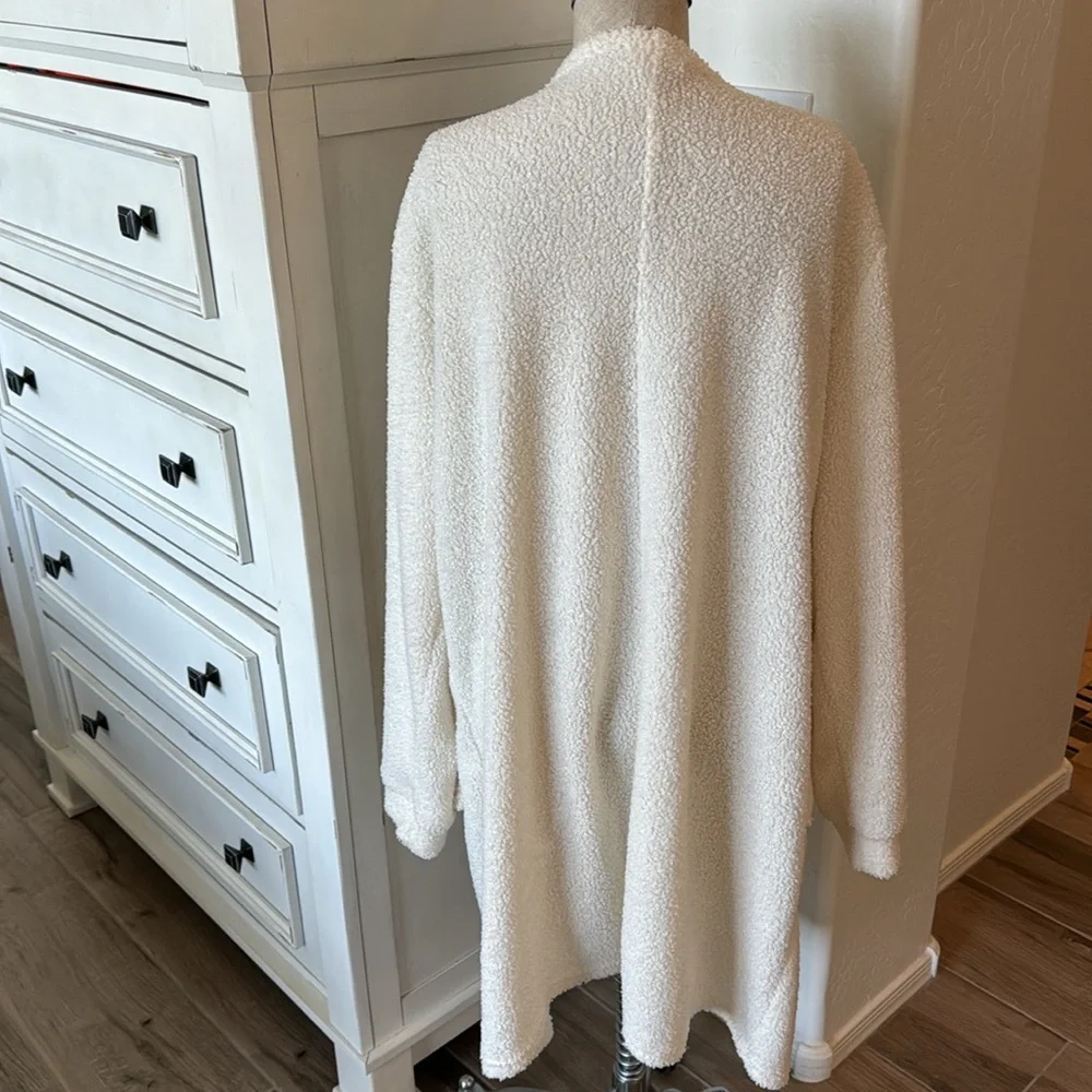 Lover + Friends L/XL teddy open front duster cardigan